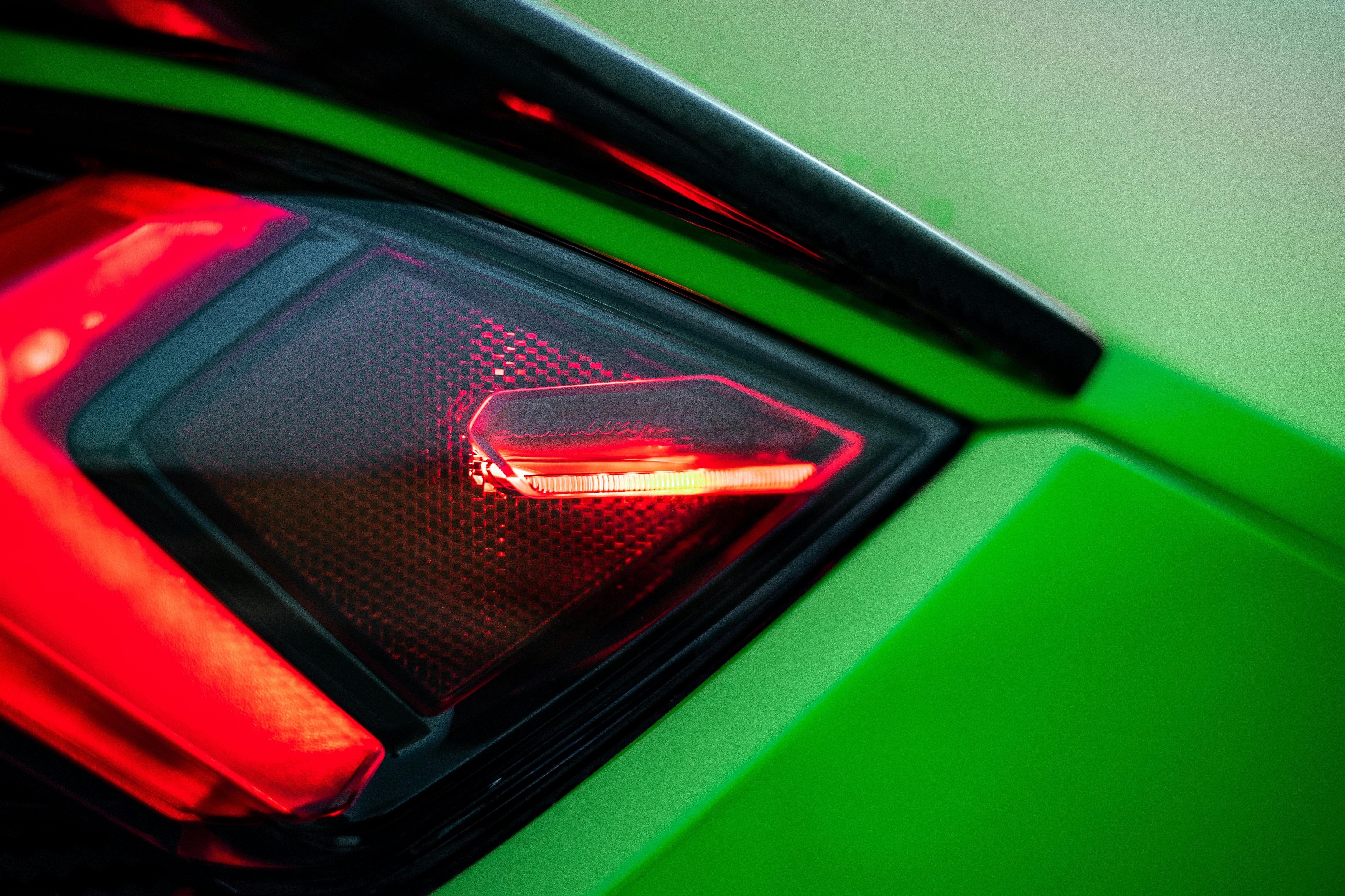 red and black car tail light